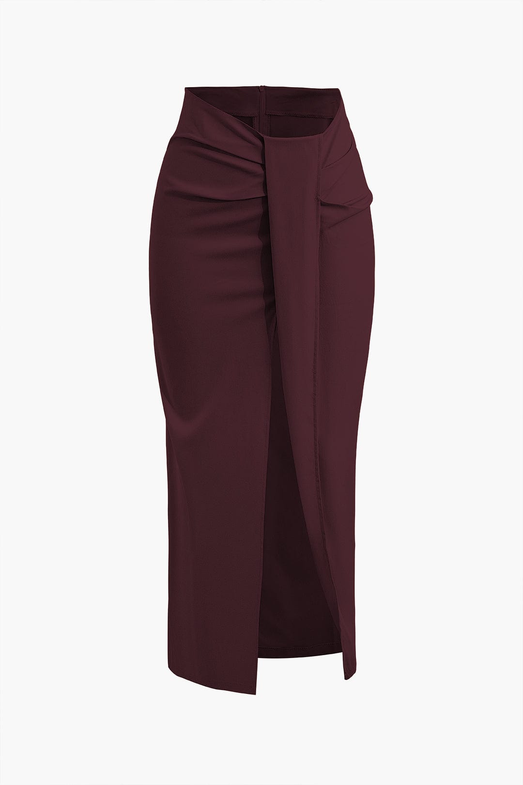 Robe mi-longue Élégante Plissée avec Fente