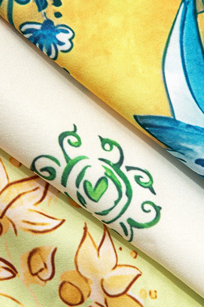 Ensemble Deux Pièces Élégant Imprimé Floral