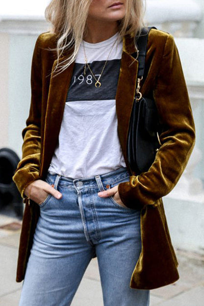 Veste Velours Femme Hiver Chaud et Élégant - PanierRoyale