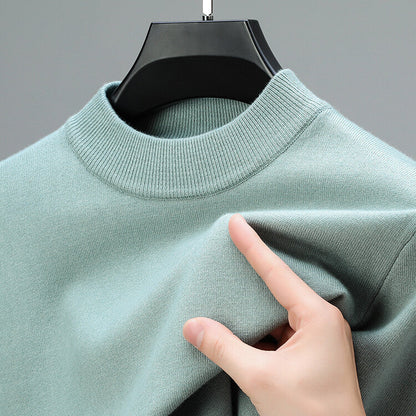 Pull Homme en Laine Brun Classique et Élégant