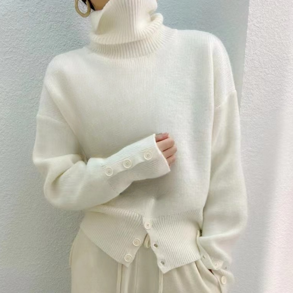 Pull Col Montant Femme Confort et Chaud
