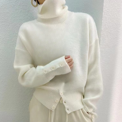 Pull Col Montant Femme Confort et Chaud
