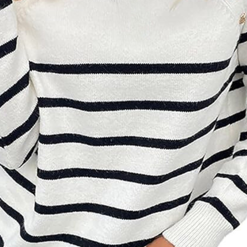 LIYA - Pull à Rayures Élégant pour Femmes