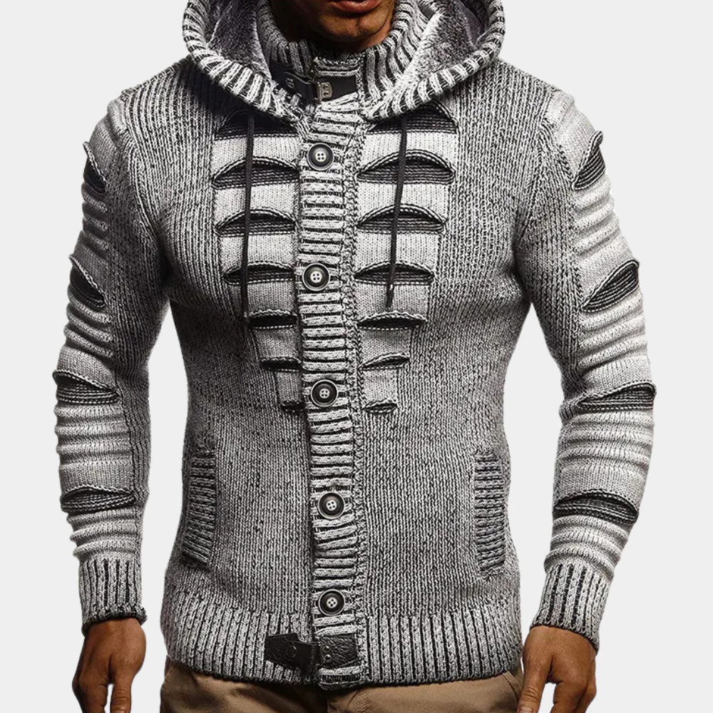 MIRO - Cardigan à Capuche Classe pour Hommes