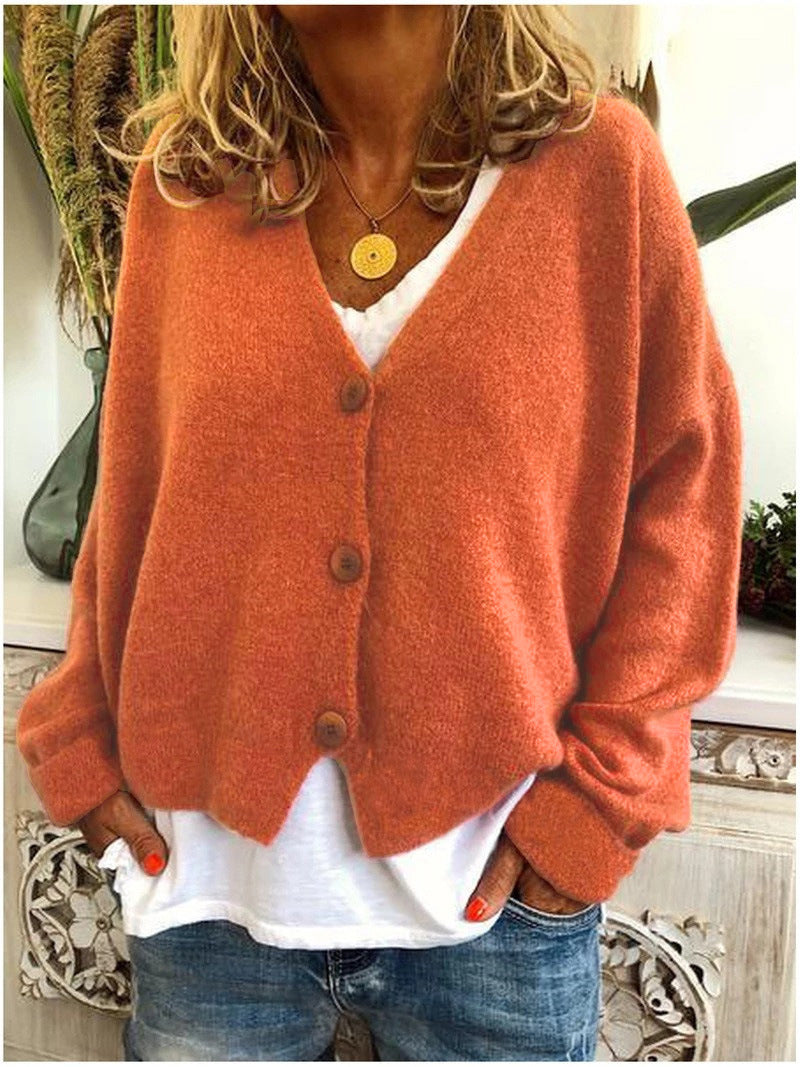 Gilet Femme Doux et Confortable à Col en V - PanierRoyale