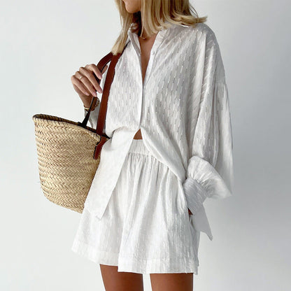 Ensemble Été Léger pour Femme - Top et Short en Coton Doux - PanierRoyale
