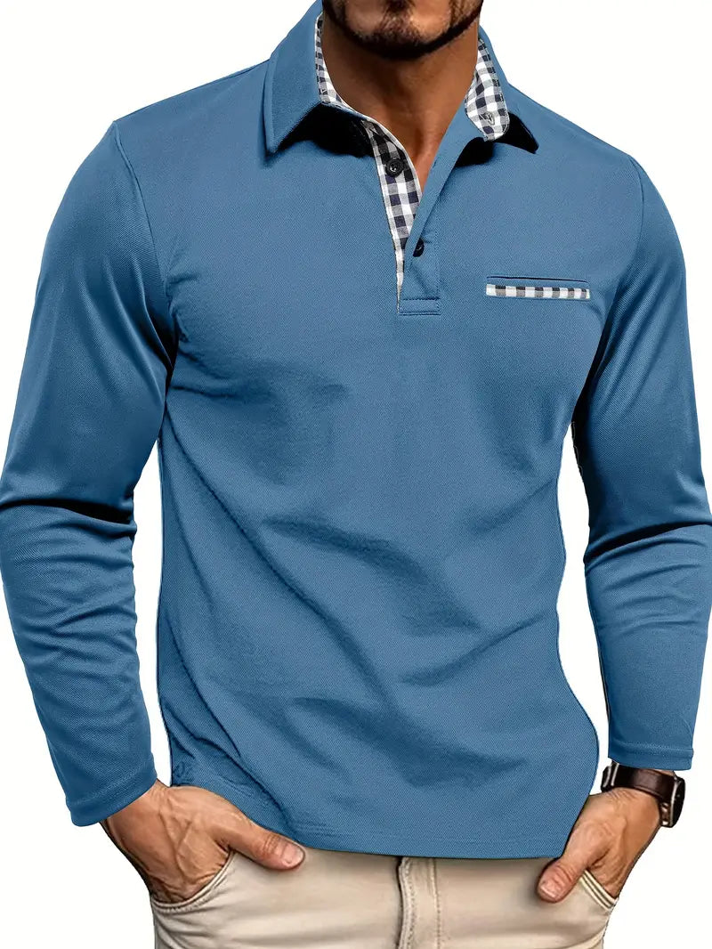 Polo Homme Manche Longue Hiver Chaud