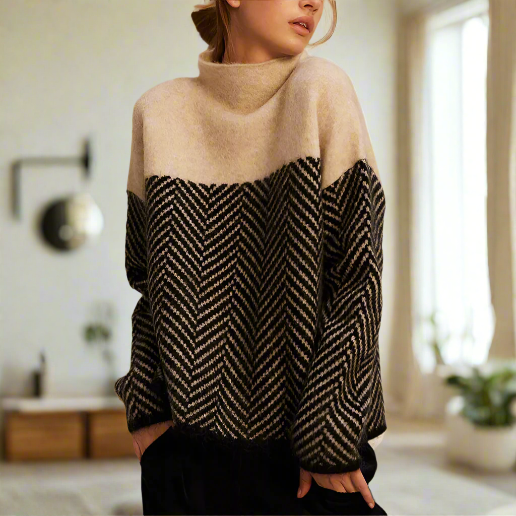 Pull Femme Col Roulé Doux et Chaud pour Femme Hiver - PanierRoyale