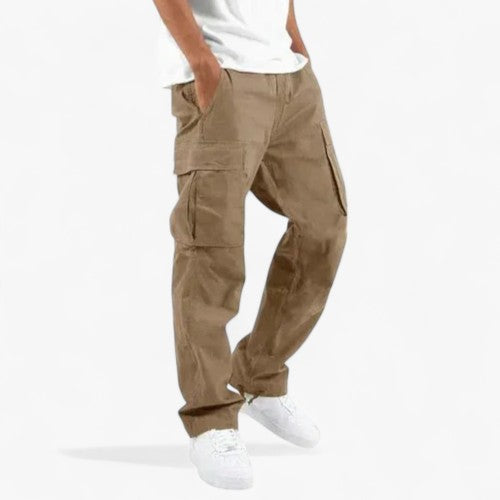 Pantalon Cargo Décontracté avec Poches pour Homme