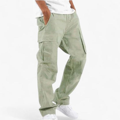 Pantalon Cargo Décontracté avec Poches pour Homme