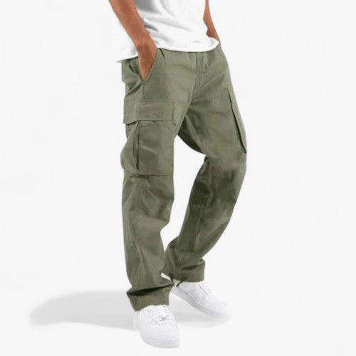 Pantalon Cargo Décontracté avec Poches pour Homme