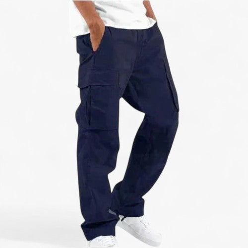 Pantalon Cargo Décontracté avec Poches pour Homme