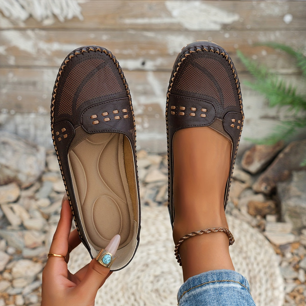 Chaussures orthopédiques femme respirantes à enfiler confortables