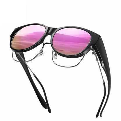 Lunettes de Soleil Femme Polarisées Protection UV400 Style Œil de Chat