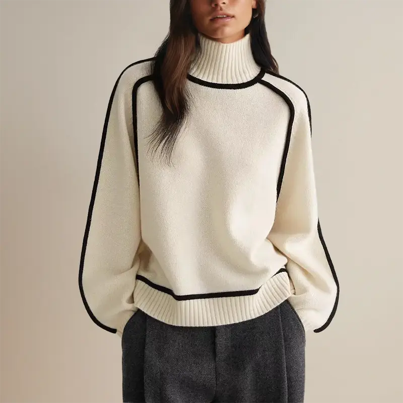 Avianna | Rollkragenpullover mit stilvollen Streifen Zendoo.de