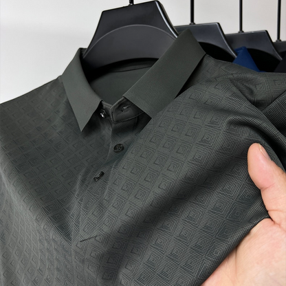 Chemise Polo en Soie Homme avec Motif - Luxe et Confortable