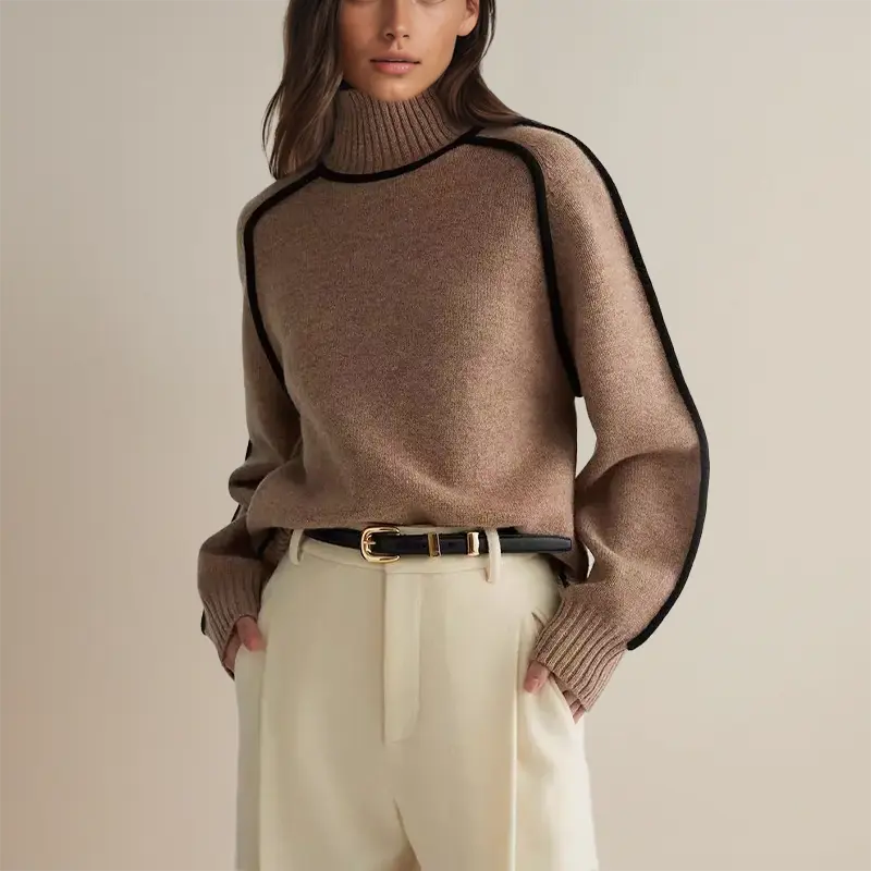 Avianna | Rollkragenpullover mit stilvollen Streifen Zendoo.de