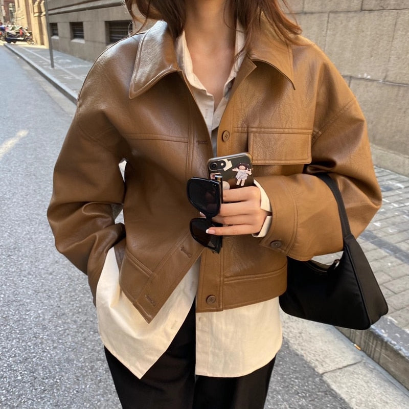 Veste femme courte décontractée à la mode - BerlinGlamour