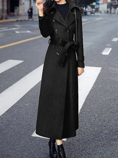 Manteau Hiver Femme Élégant à Ceinture