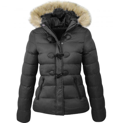Manteau Homme Hiver Long Noir Étanche avec Capuchon