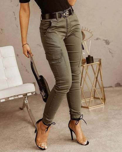 Pantalon Cargo Femme Décontracté et Polyvalent