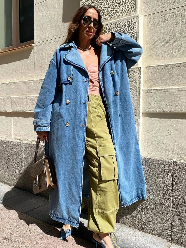 Veste Denim Femme Coupe Ample Oversize Confort Quotidien - PanierRoyale
