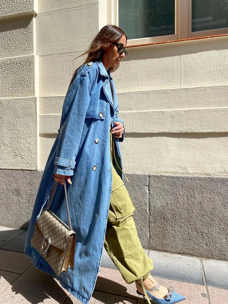 Veste Denim Femme Coupe Ample Oversize Confort Quotidien