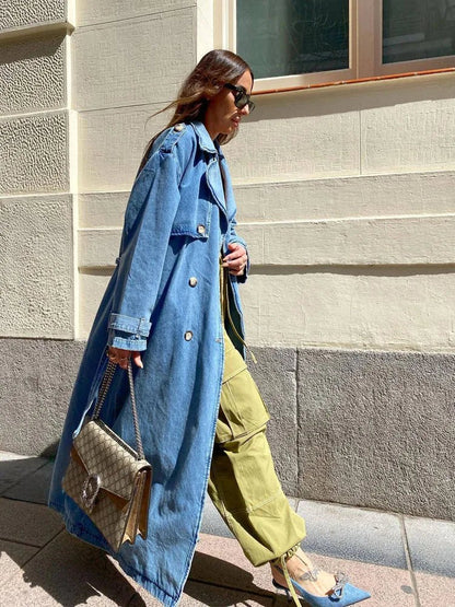 Veste Denim Femme Coupe Ample Oversize Confort Quotidien