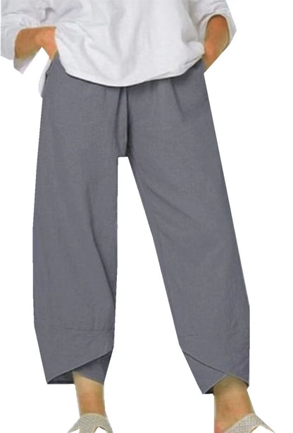 Pantalon femme orange clair, confort et décontracté pour femme