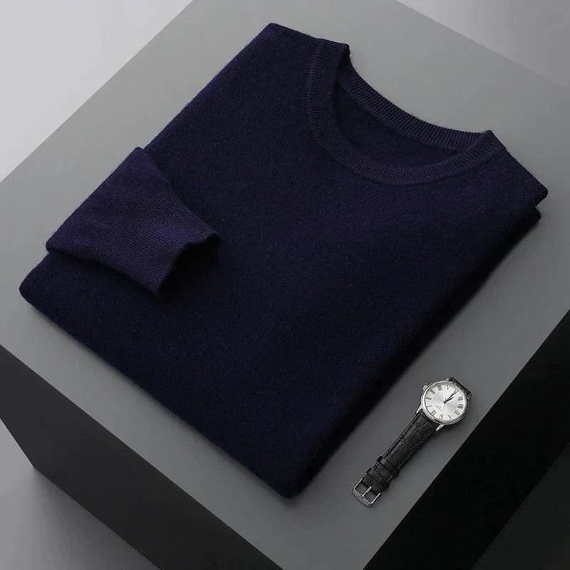 Pull Homme Classique Col Rond