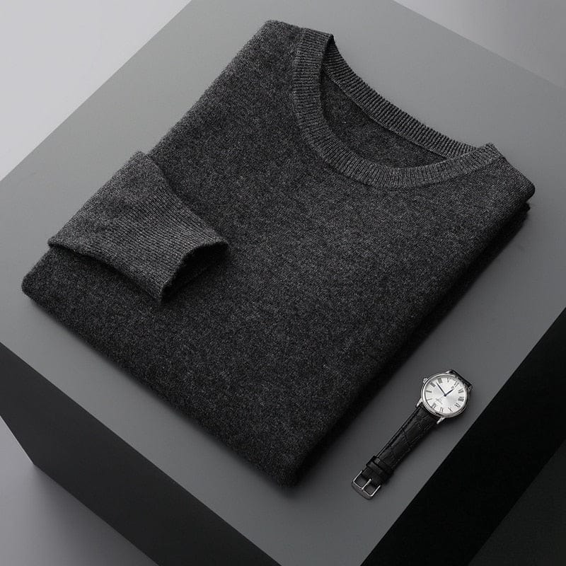 Pull Homme Classique Col Rond