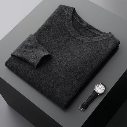 Pull Homme Classique Col Rond