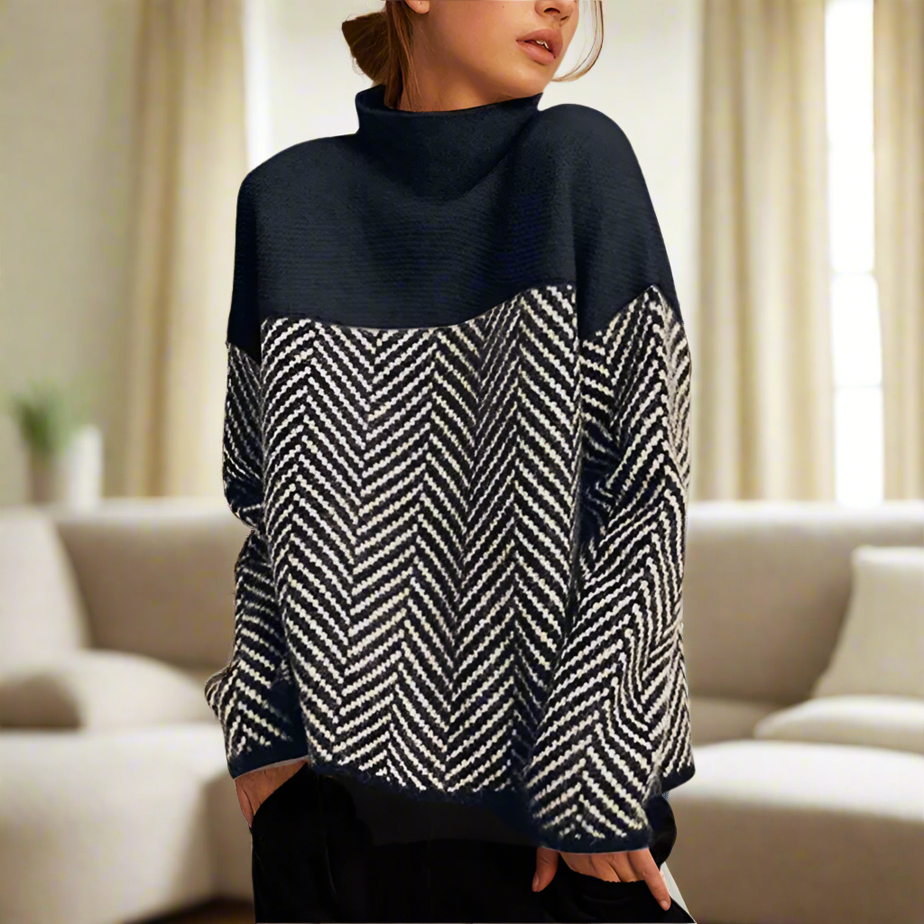 Pull Femme Col Roulé Doux et Chaud pour Femme Hiver
