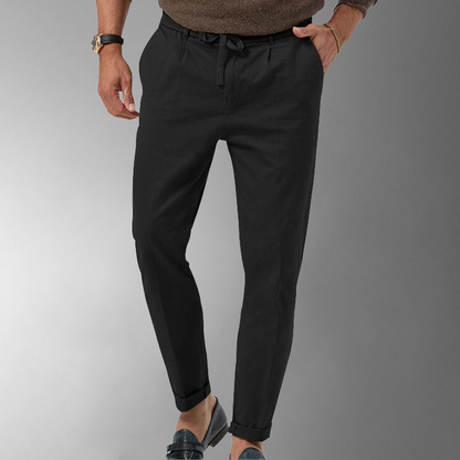 Pantalon Chino Élastique avec Cordons de Serrage
