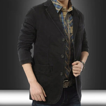 Veste Homme Classique Noir pour Travail et Cocktail - PanierRoyale