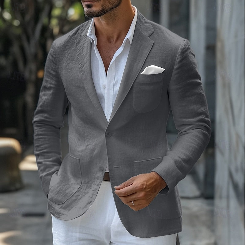 Veste Homme Beige Élégante pour Travail