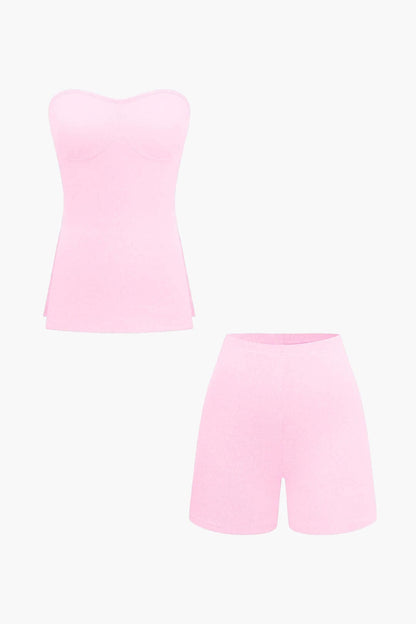 Ensemble Bustier et Shorts Élégant Féminin