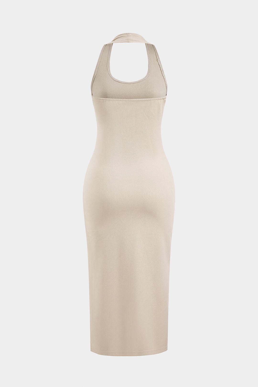 Robe Bodycon Mi-Longue avec Pull Capuche Assorti