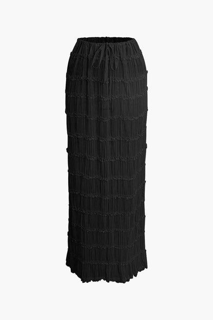 Robe de soirée deux pièces plissée élégante