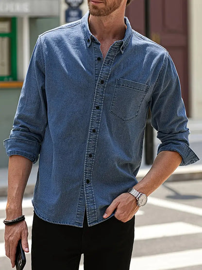 Chemise Denim Manche Longue Classique
