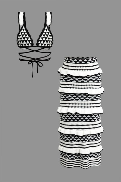 Maillot de Bain Haut et Pantalon de Plage avec Dentelle - BerlinGlamour
