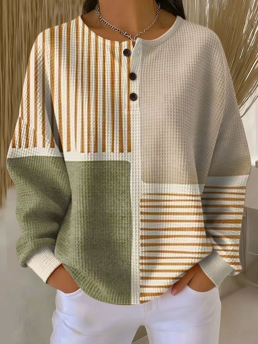 Pull Femme Tricot Waffle Confort Coupe Ajustée - PanierRoyale