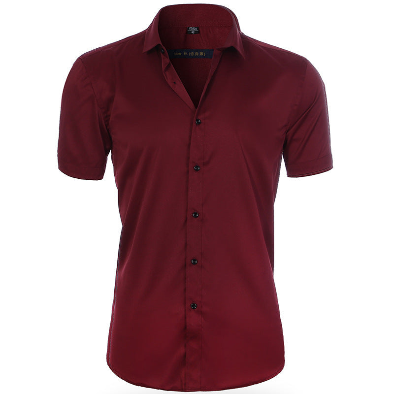 Chemise Homme Manches Courtes Marine Relaxed