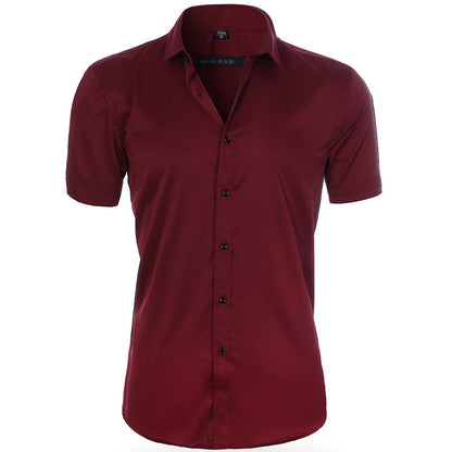 Chemise Homme Manches Courtes Marine Relaxed