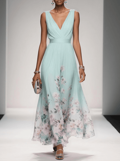 Robe Fleurs Été pour Mariage Féminine
