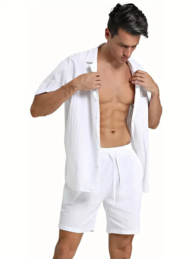 Costume Homme Lin Coton Respirant et Élégant