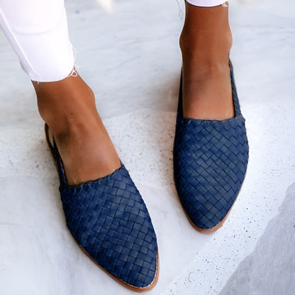 Chaussures Femme Chic à Bout Pointu avec Fermeture Réglable