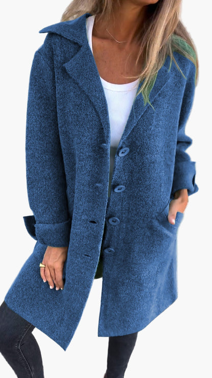 Manteau Femme Décontracté à Boutons