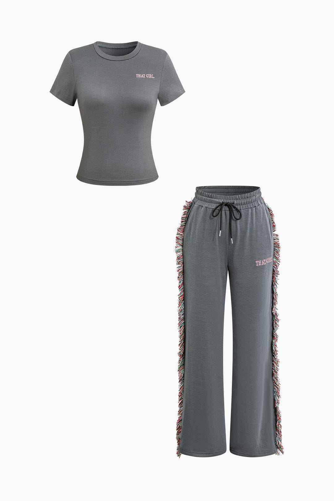 Ensemble de Décontracté Frange Élégant pour Femme - BerlinGlamour
