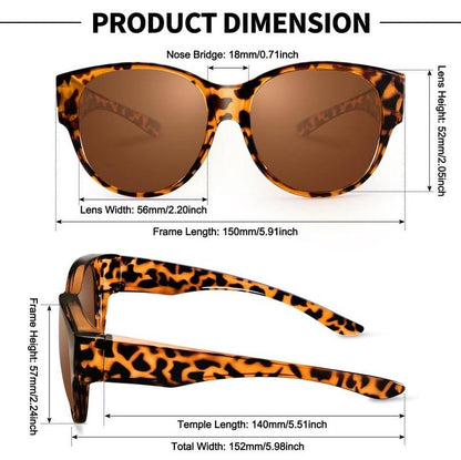 Lunettes de Soleil Femme Polarisées Protection UV400 Style Œil de Chat